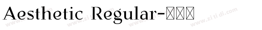 Aesthetic Regular字体转换